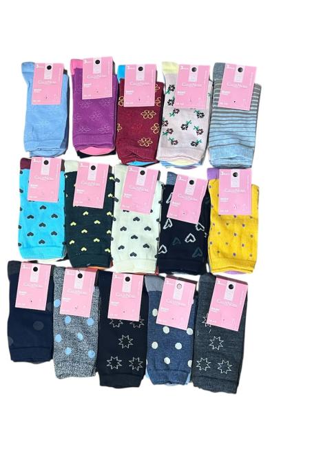 Sosete Dama, Inalte 3/set ,Culori diversificata ,Engros